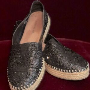 Gianni Bini Black Jeweled Espadrilles. Size 8.5